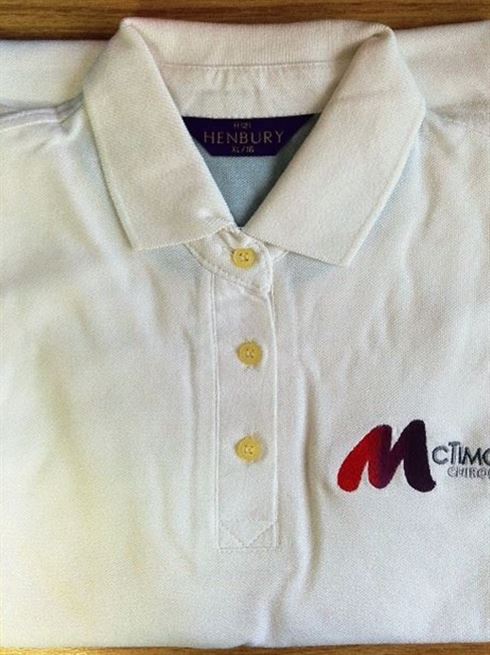 Women's White Polo Shirt